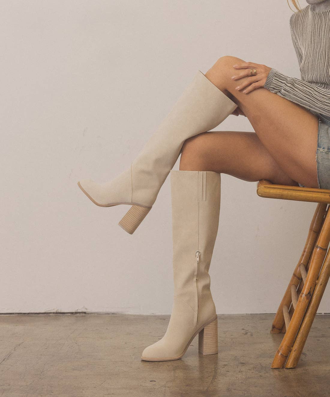 The Shiloh Knee High Block Heel Boot