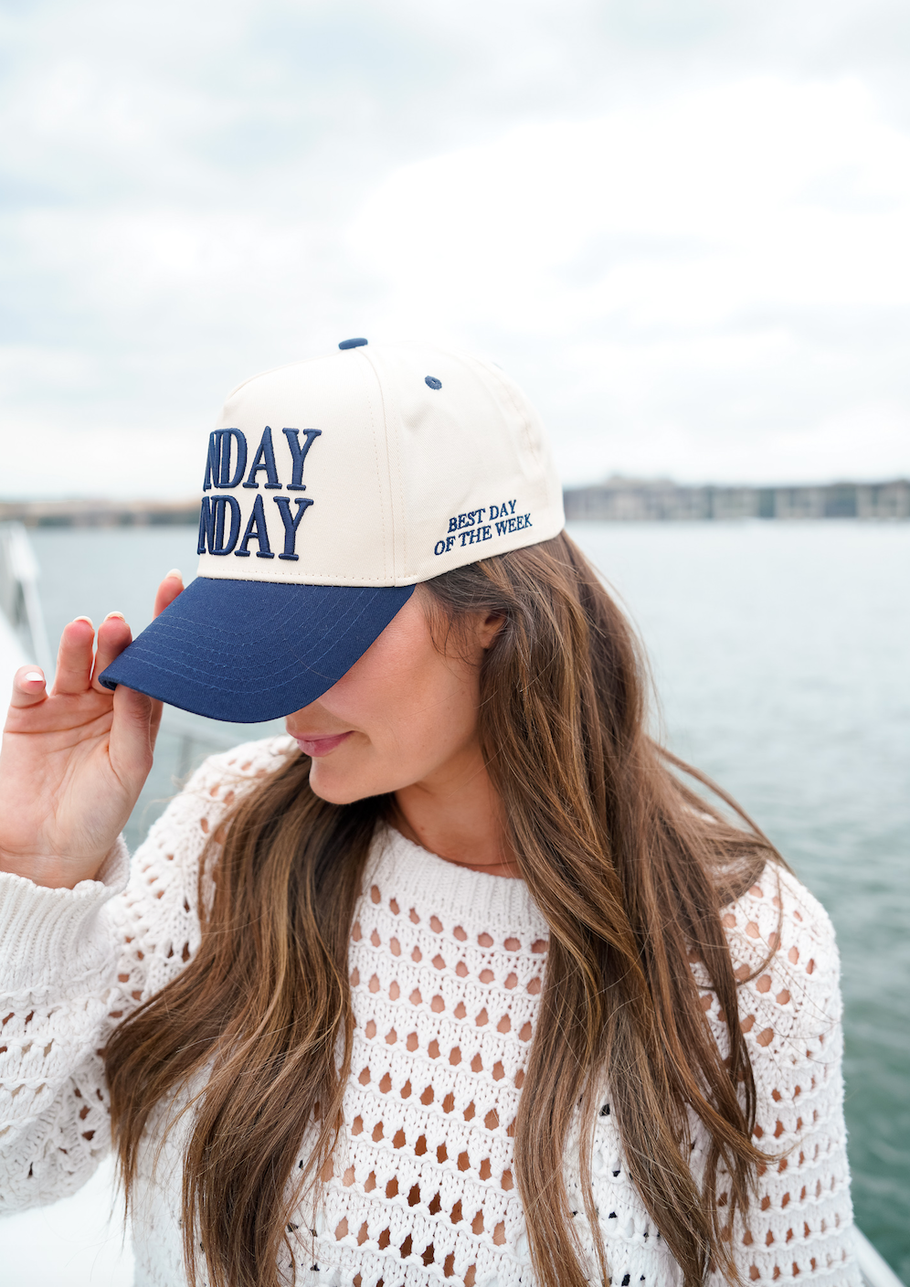 Sunday Funday - Navy Vintage Trucker Hat