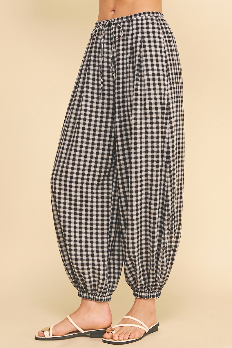 GEO DOT PRINT HAREM PANT