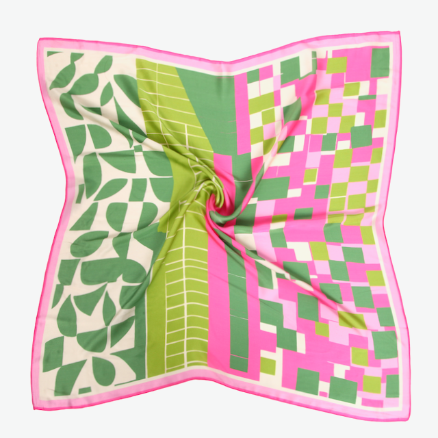 S26078 100% Polyester Lightweight Square Scarf