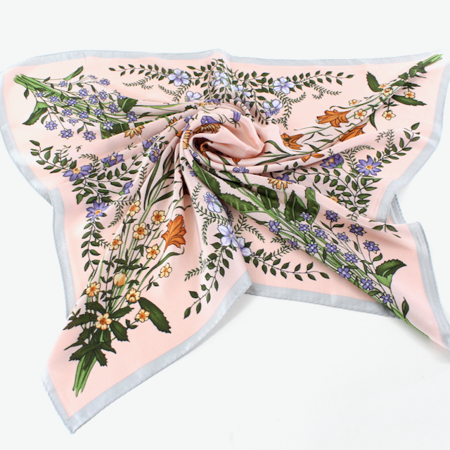 S25095 Floral Square Scarf (28"x28")