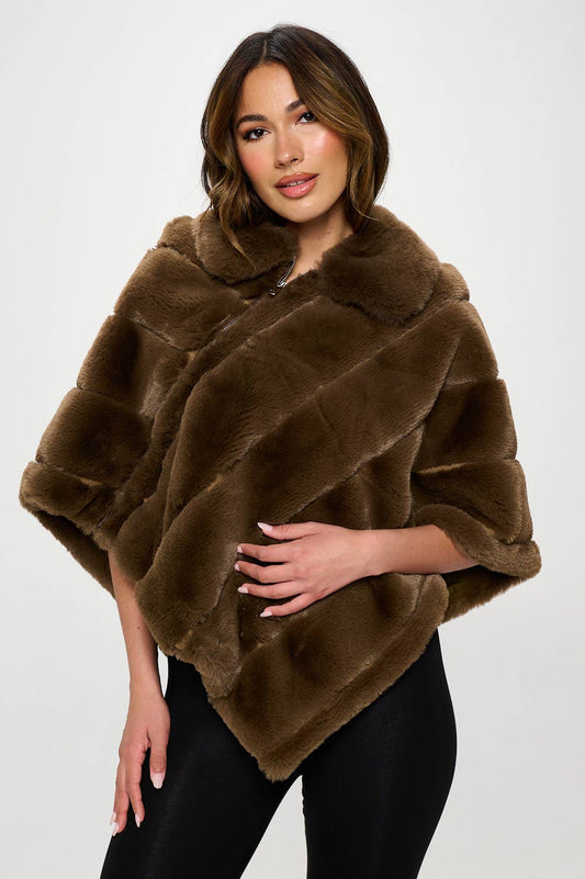 Cascade Faux Fur Capelet