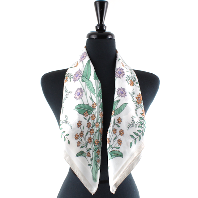 S25095 Floral Square Scarf (28"x28")