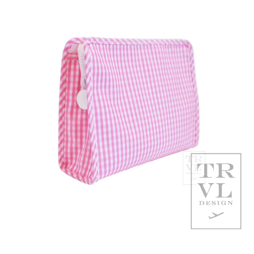 Roadie Large - Gingham Pink