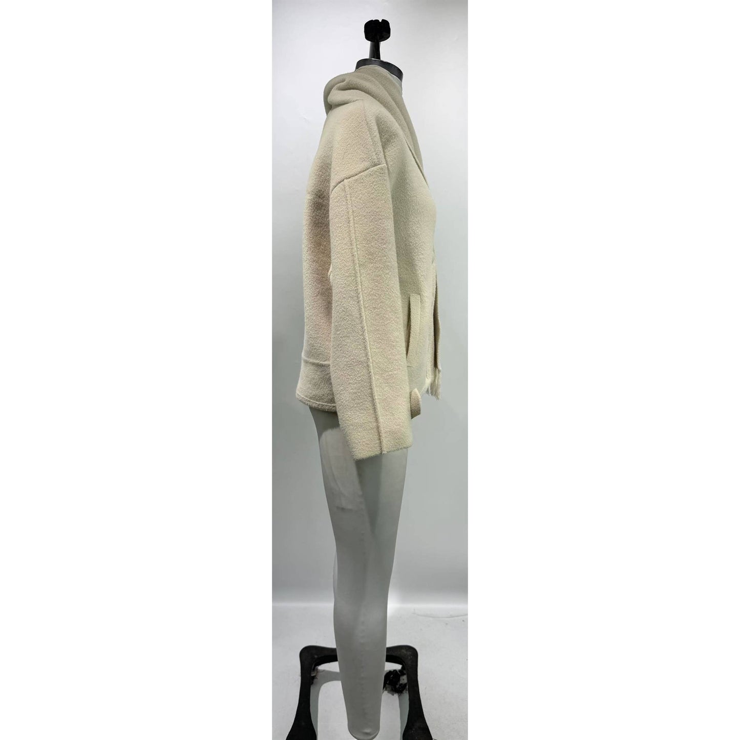 SCARF V-NECK DOUBLE-SIDED COAT (2 colors)