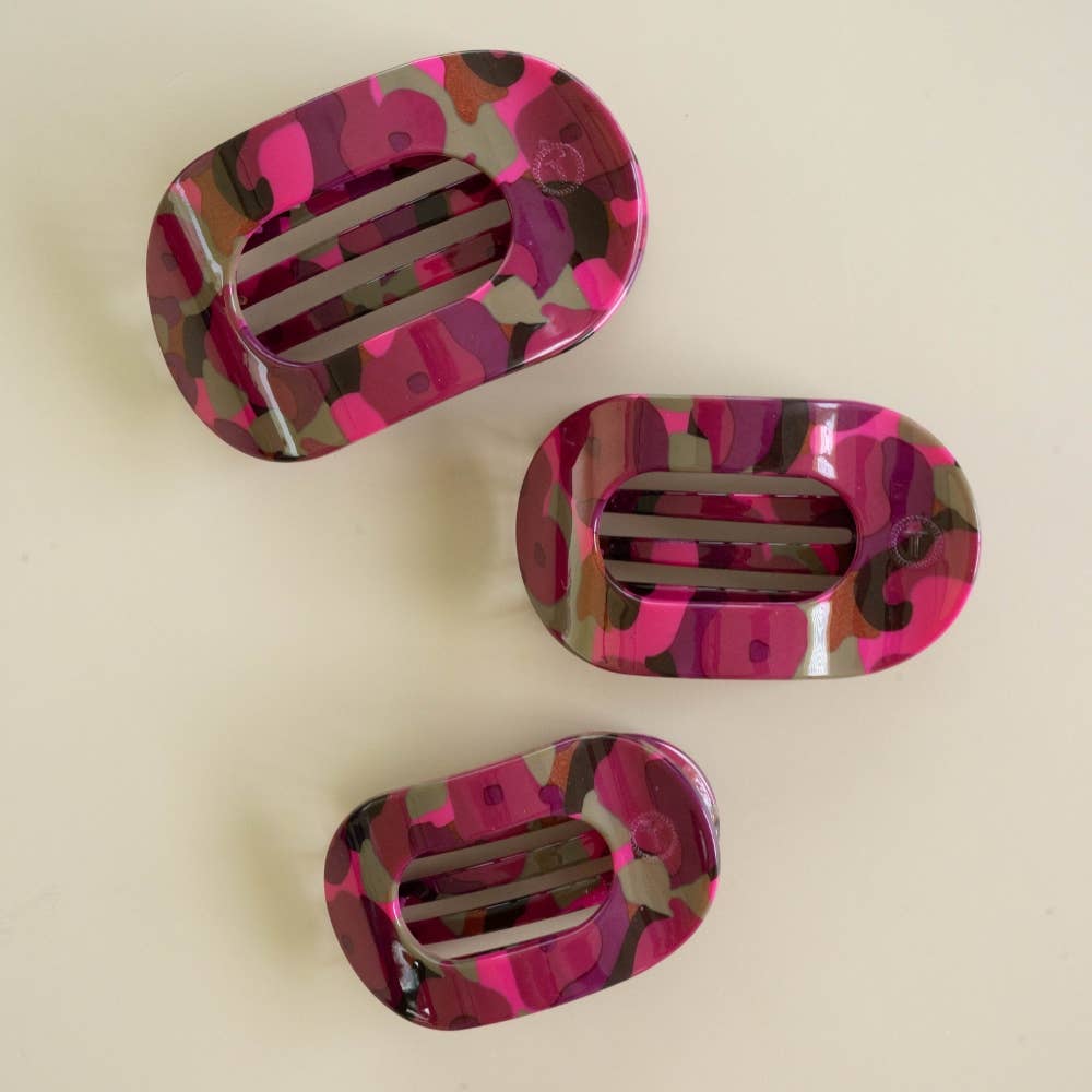 Garden Glam | Medium | Flat Round Hair Clip