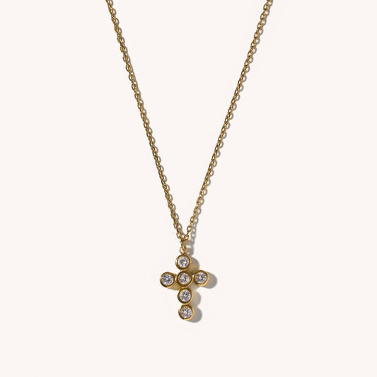 Faith Gem Cross Necklace