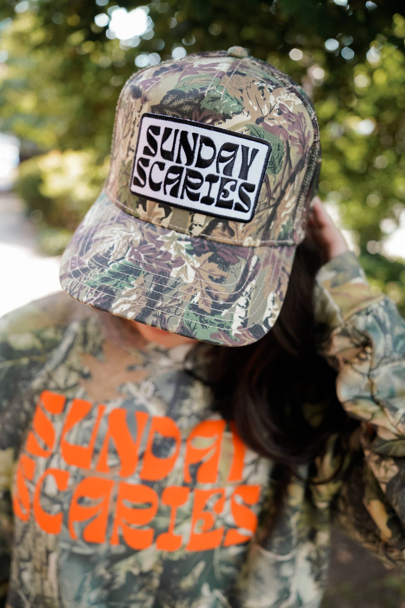 Sunday Scaries - Camo Vintage Trucker Hat