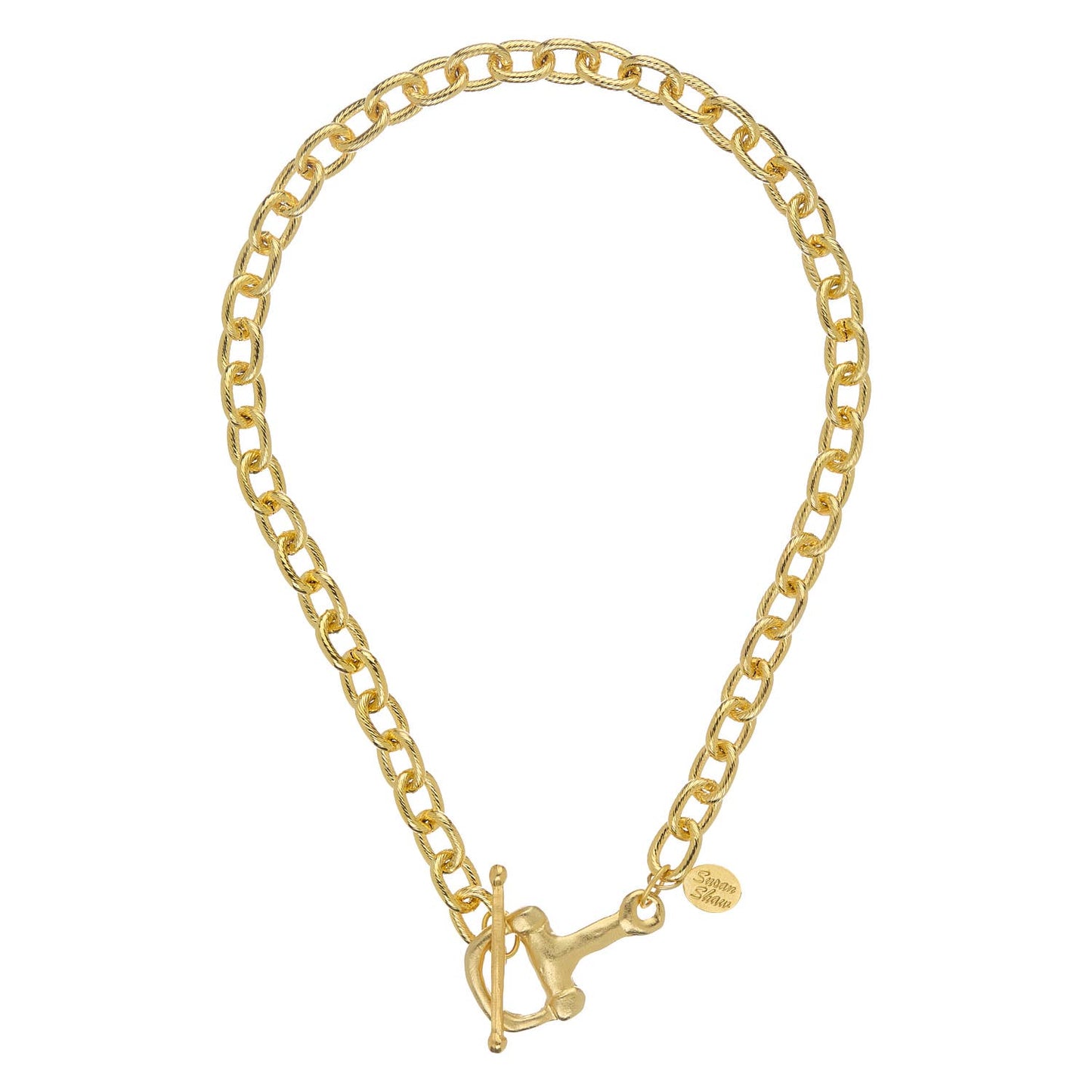 Gold Horse Bit Toggle - No Charm  - Susan Shaw