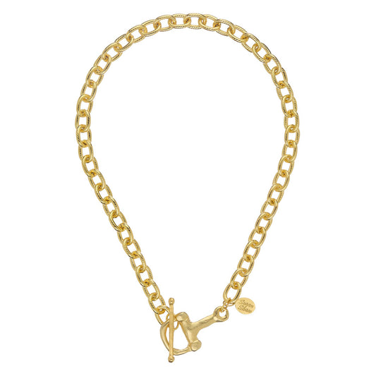 Gold Horse Bit Toggle - No Charm  - Susan Shaw