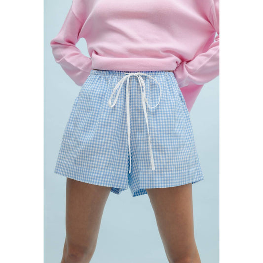 GINGHAM Pastel CASUAL SHORTS (multiple colors)