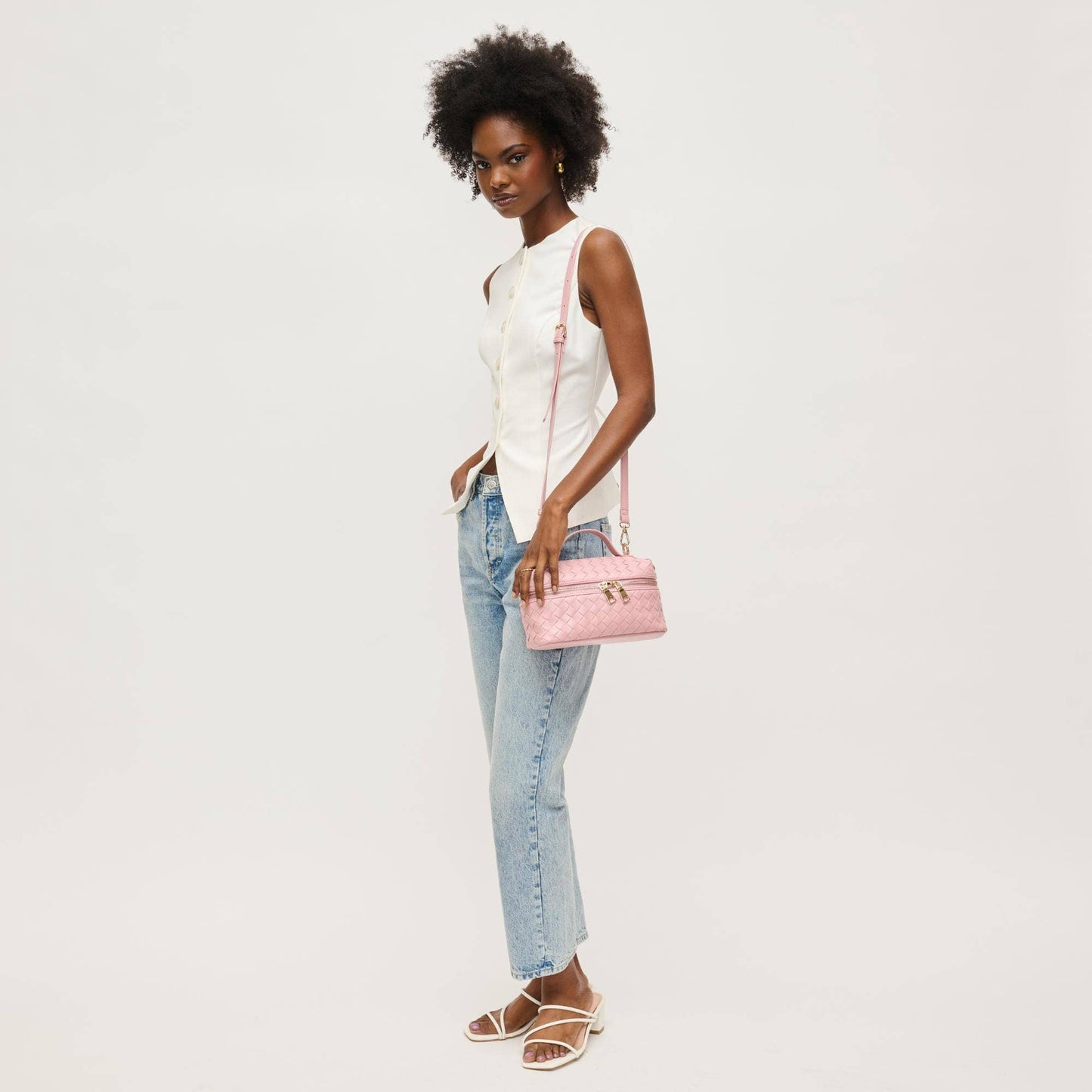 Richie Woven Top Handle Crossbody
