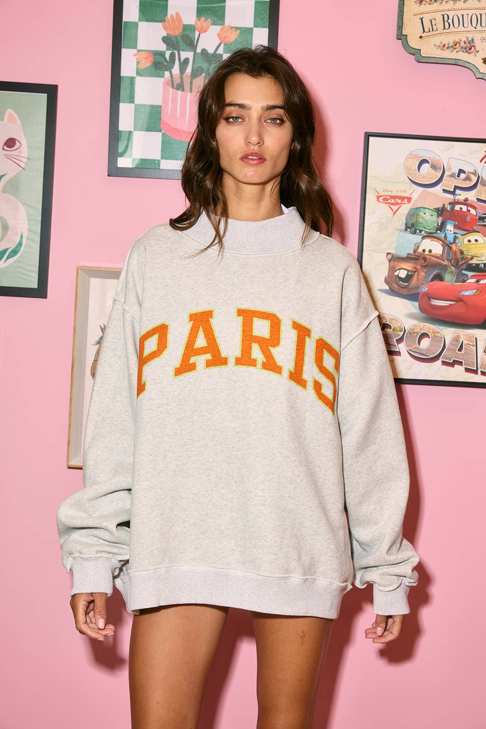 'PARIS&BONJOUR' Reversible Sweatshirt