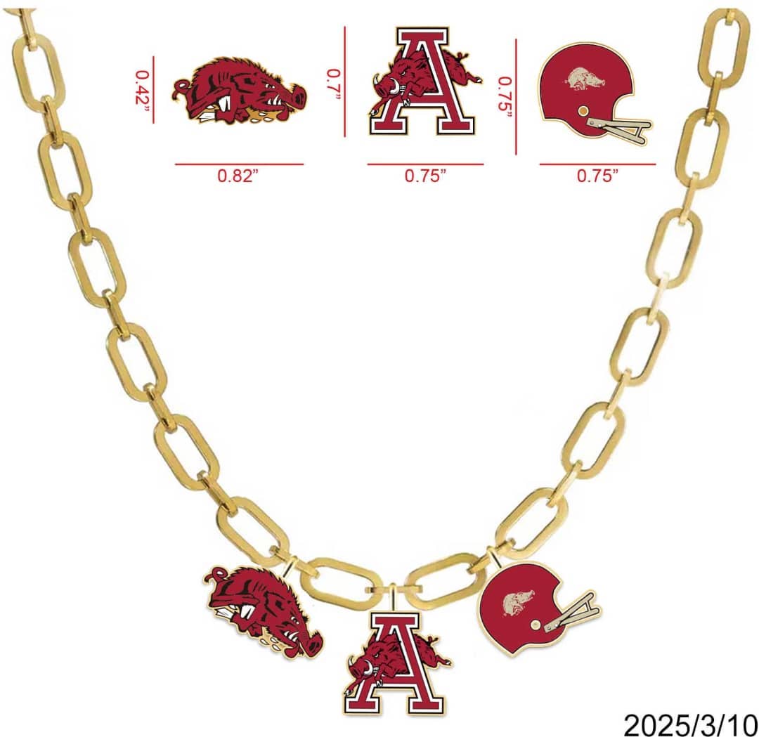 * coming soon* College Vault Arkansas Charm Necklace - Brianna Cannon