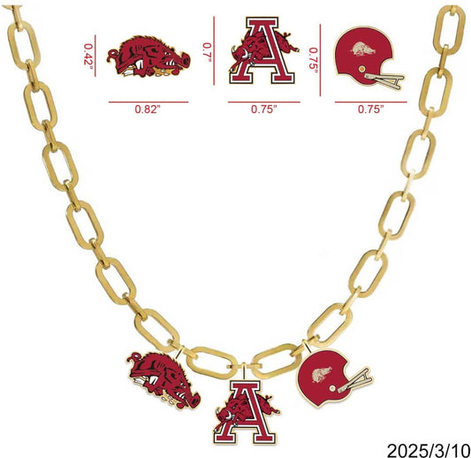 * coming soon* College Vault Arkansas Charm Necklace - Brianna Cannon