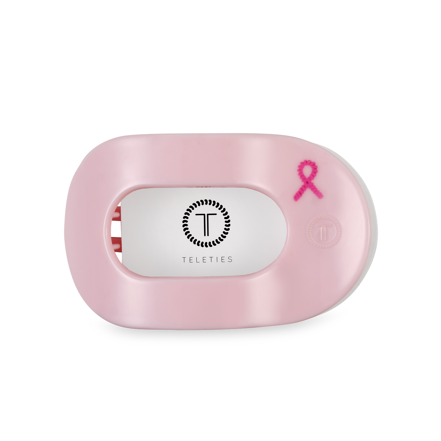 Flat Round Hair Clip | Medium | Pink Ribbon Power