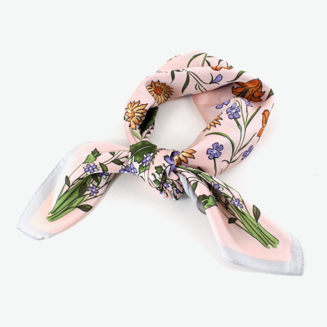 S25095 Floral Square Scarf (28"x28")