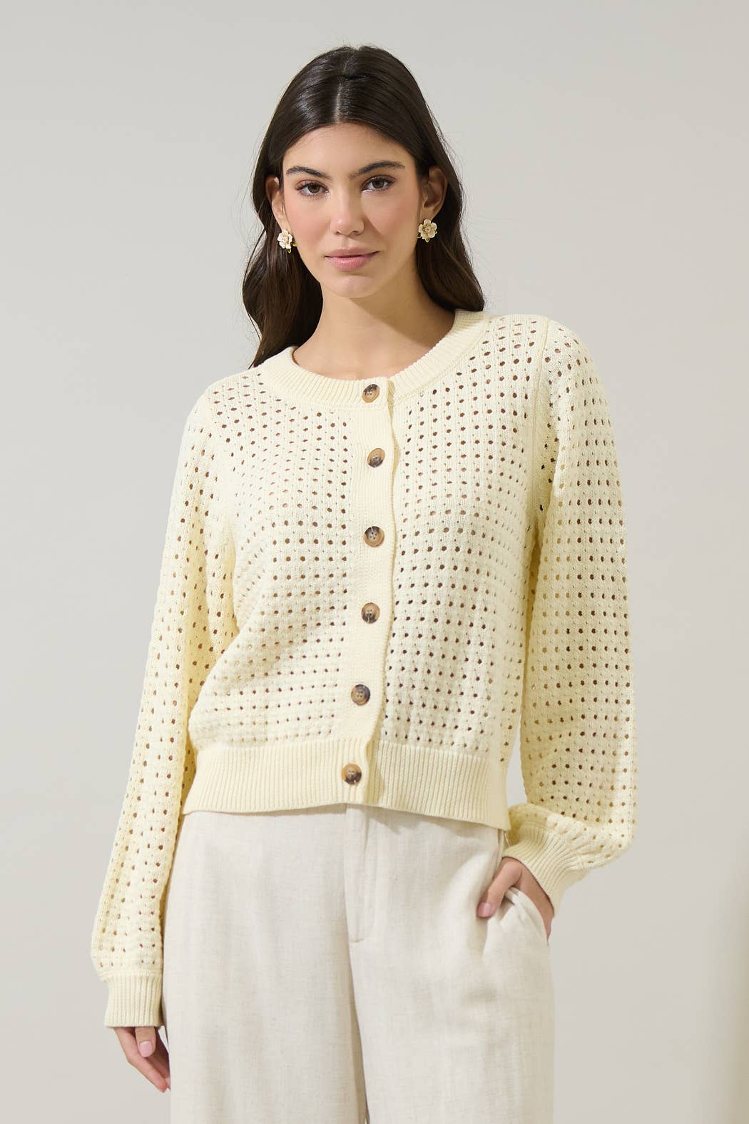 Deffy Button Down Knit Cardigan