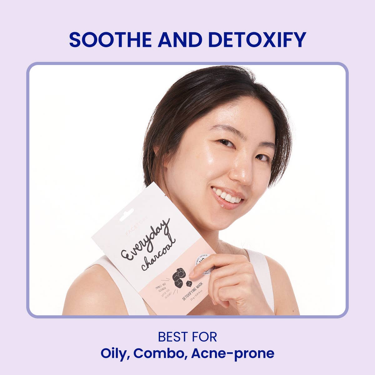 Face Mask - Korean Beauty - Detoxifying - Everyday- Charcoal