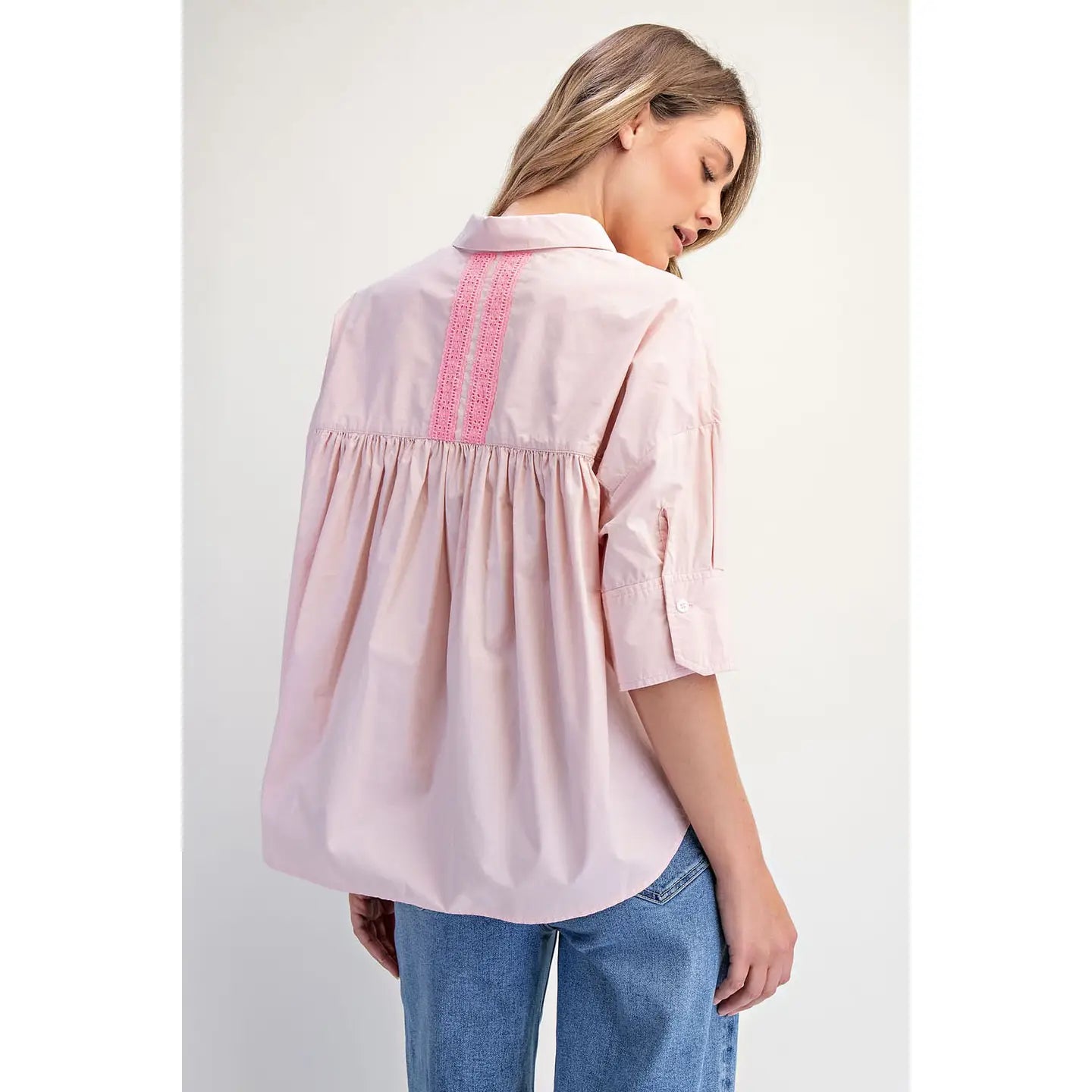 PINK BOXY SHIRT