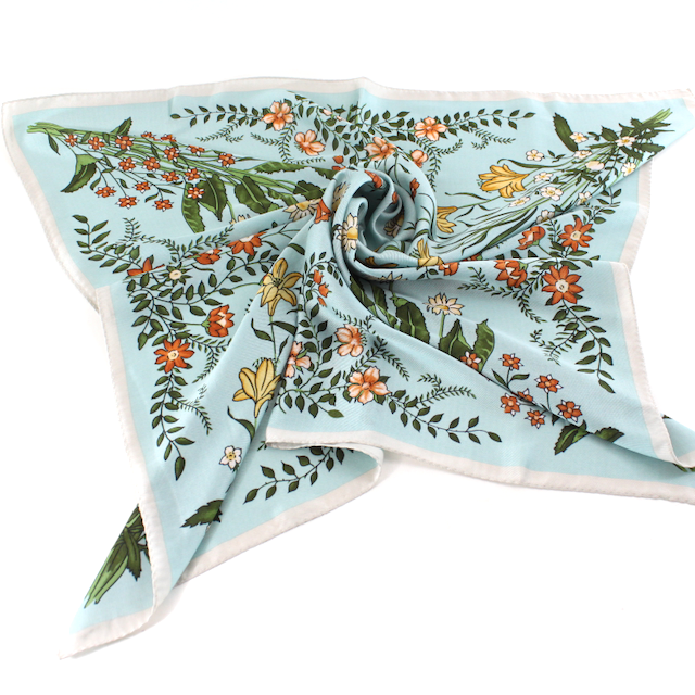 S25095 Floral Square Scarf (28"x28")