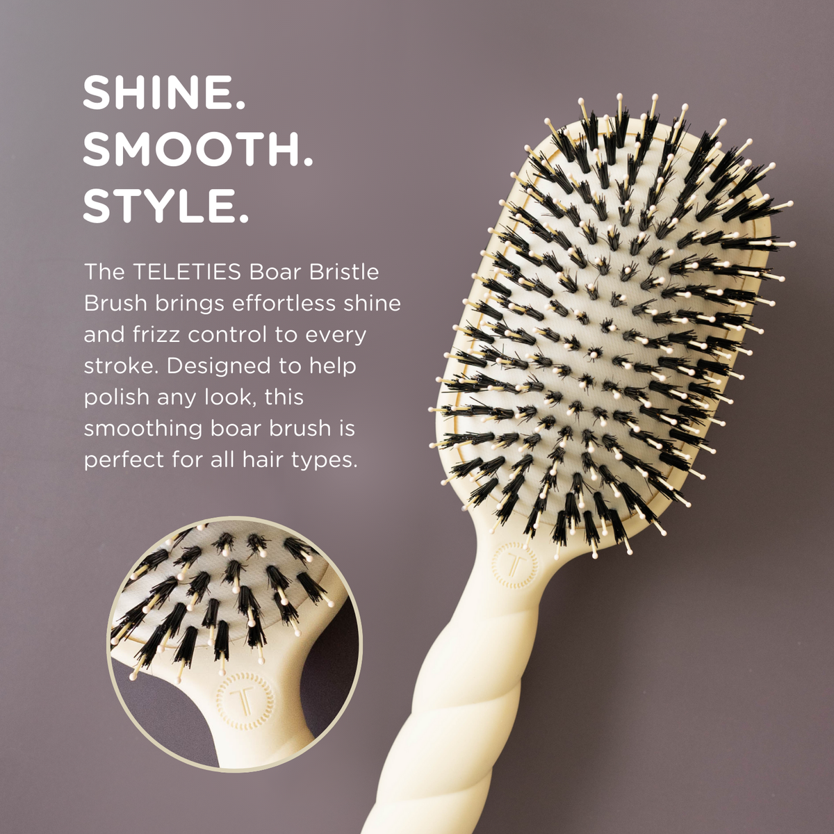 Boar Brush | Full Size | Tan