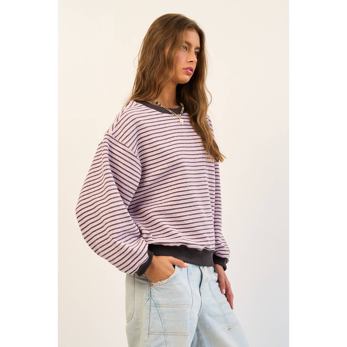 Relaxed Striped Pullover