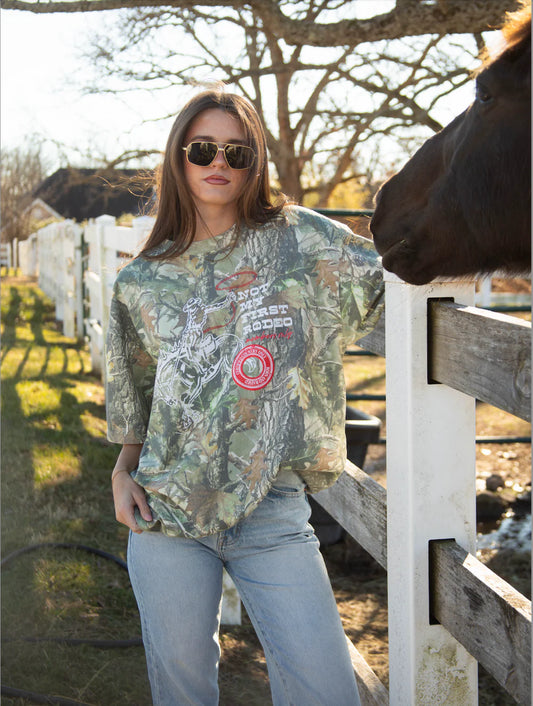 members only oversized tee camo CHARLIE SOUTHERN