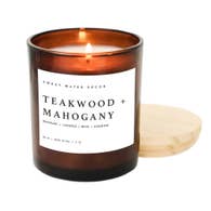 Teakwood + Mahogany Candle