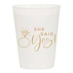 SHE SAID YES CUPS- PK OF 10