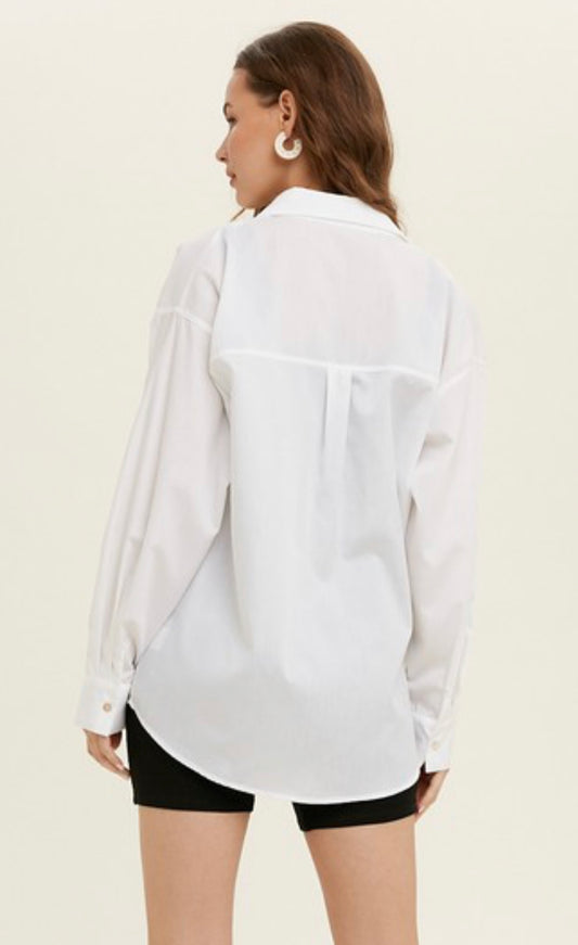 Kenley Button Down - white