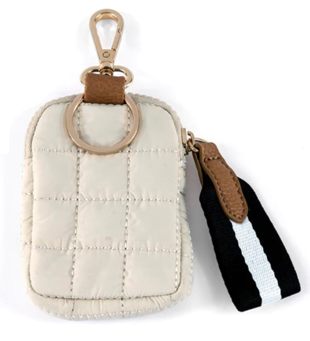 Ezra Clip On Pouch - ivory