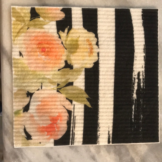 Organic Floral Dishcloth