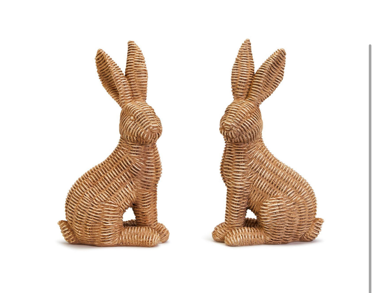 S/2 Basket Weave Bunny
