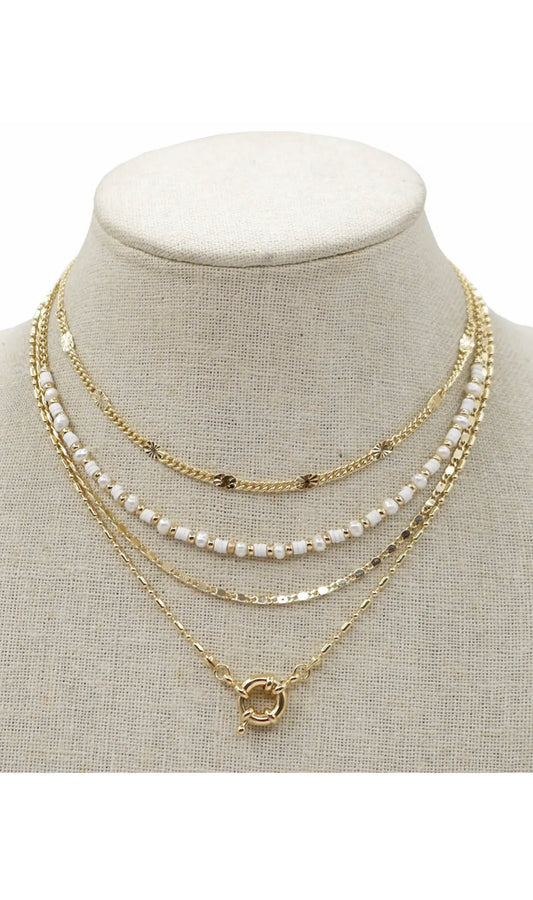 beck pearl necklace: Meghan Browne