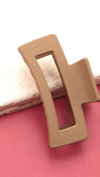 Matte square clip