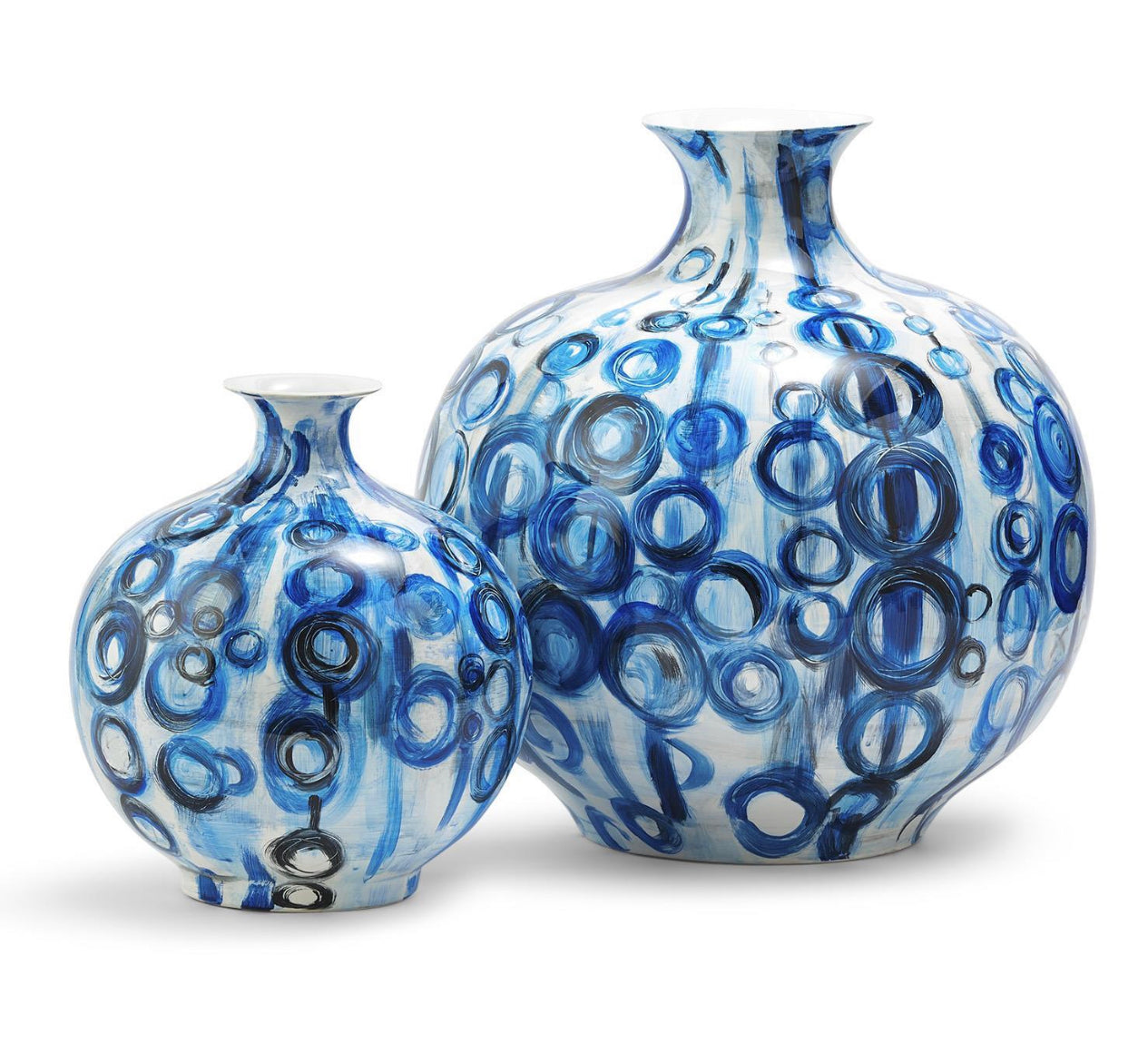 Blue Circle Vase