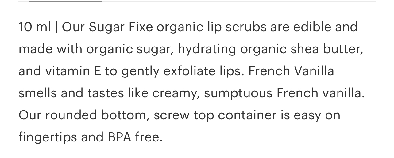 Sugar Fixe Lib Scrub