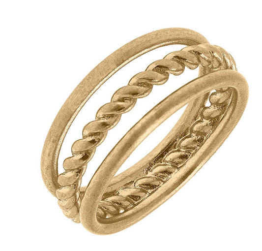 Cory Triple Row Ring