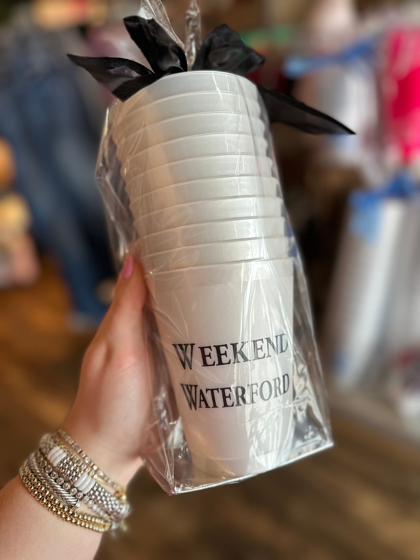 Weekend Waterford reusable cups