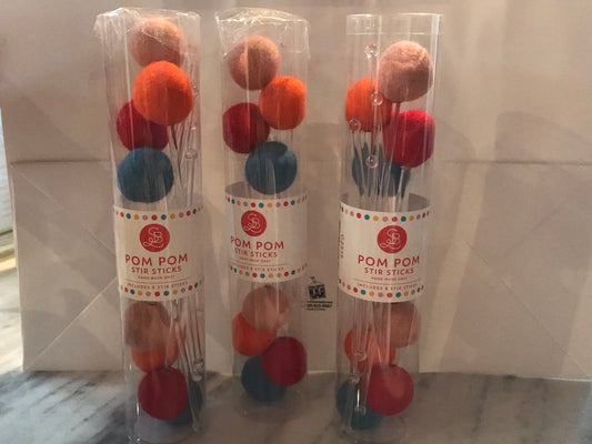 Pom Pom Stir Sticks